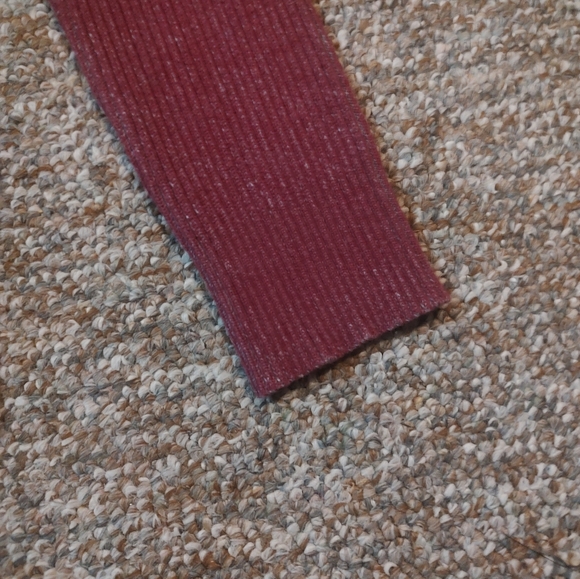 INC International Concepts Men's Zip up Sweater Medium M Dark red and Gray - Picture 4 of 6